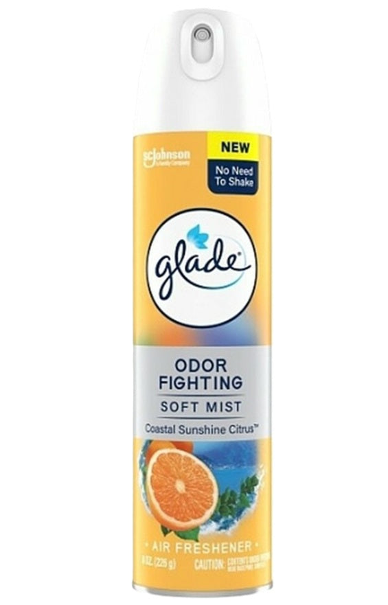 GLADE AIR FRESHENER SOFT MIST SUNSHINE CITRUS 8oz C6 / UOM C6