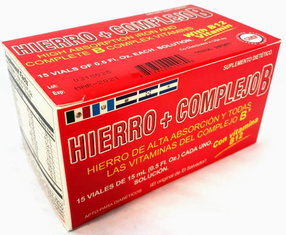 HIERRO + COMPLEJO B VIALES 15-PK3 / UOM C24