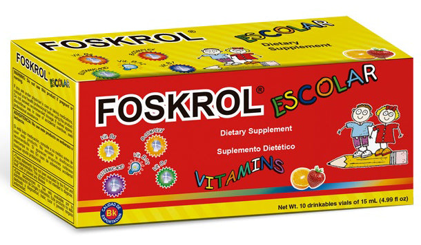 FOSKROL ESCOLAR 10 VIALES PK3 / UOM M75