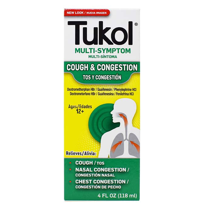 TUKOL ADULT MULTI SYMPTOM COLD 4FO PK3 / UOM C12