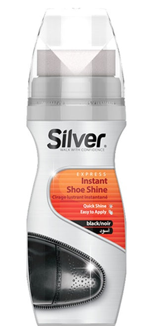 SILVER SHOE POLISH BLACK 75ml PK12 / UOM C12