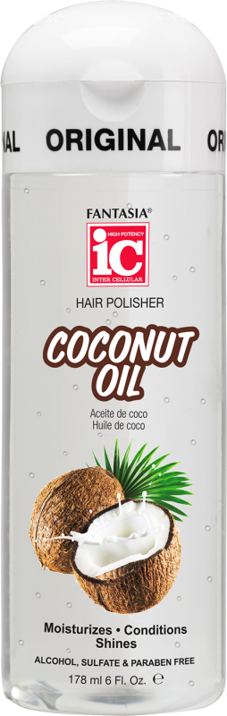 I.C. HAIR POLISHER COCONUT OIL 6 OZ PK3 / UOM C6