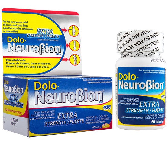 Dolo-Neurobion 60 tablets two-month supply combining pain relief and B vitamins