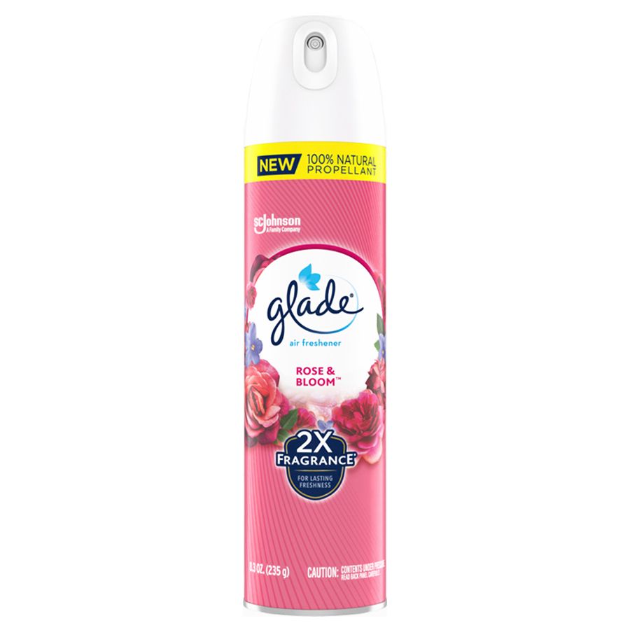 GLADE AIR FRESHENER ROSE & BLOOM 8.3 OZ C6 / UOM C6