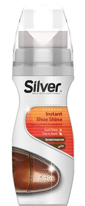 SILVER SHOE POLISH BROWN 75ml PK12 / UOM M96