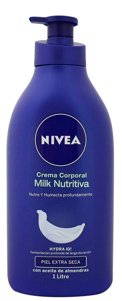 Crema Corporal Humectante Nivea Body Milk Nutritiva para Piel Extra Seca