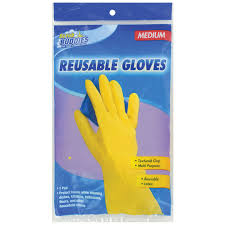 RUBBER GLOVES LARGE PK6 / UOM C12