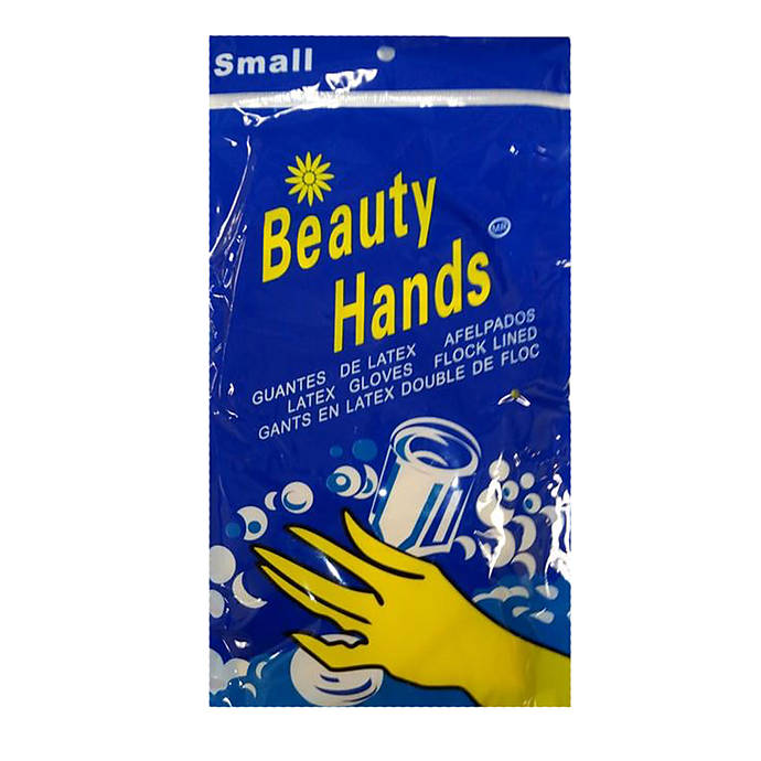 RUBBER GLOVES SMALL PK6 / UOM C12