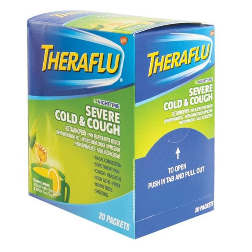 THERAFLU NIGHTIME 20X1 DISPLAY / UOM DSP