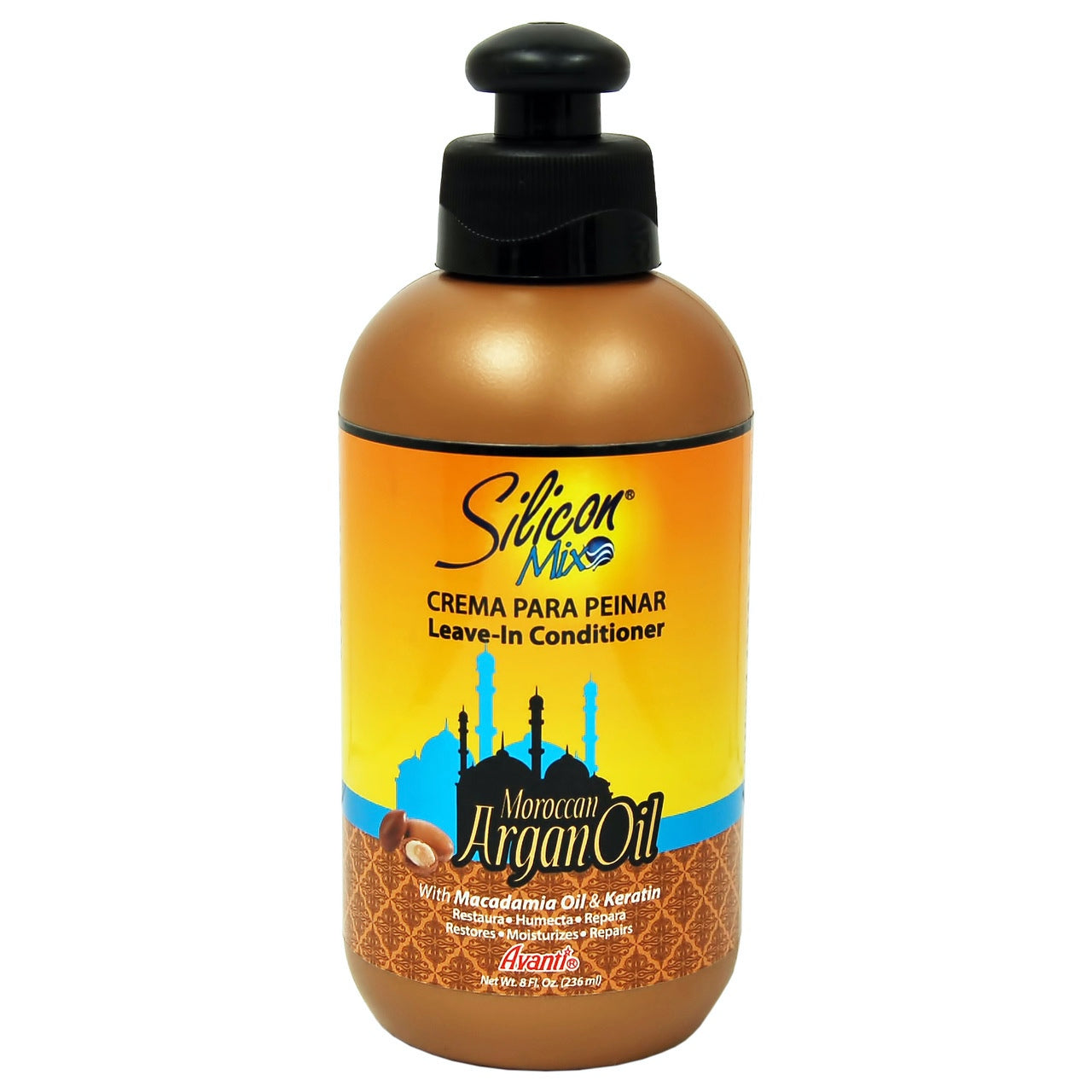 SILICON MIX MOROCCAN ARGAN OIL LEAVE IN 8 OZ PK6 / UOM C24