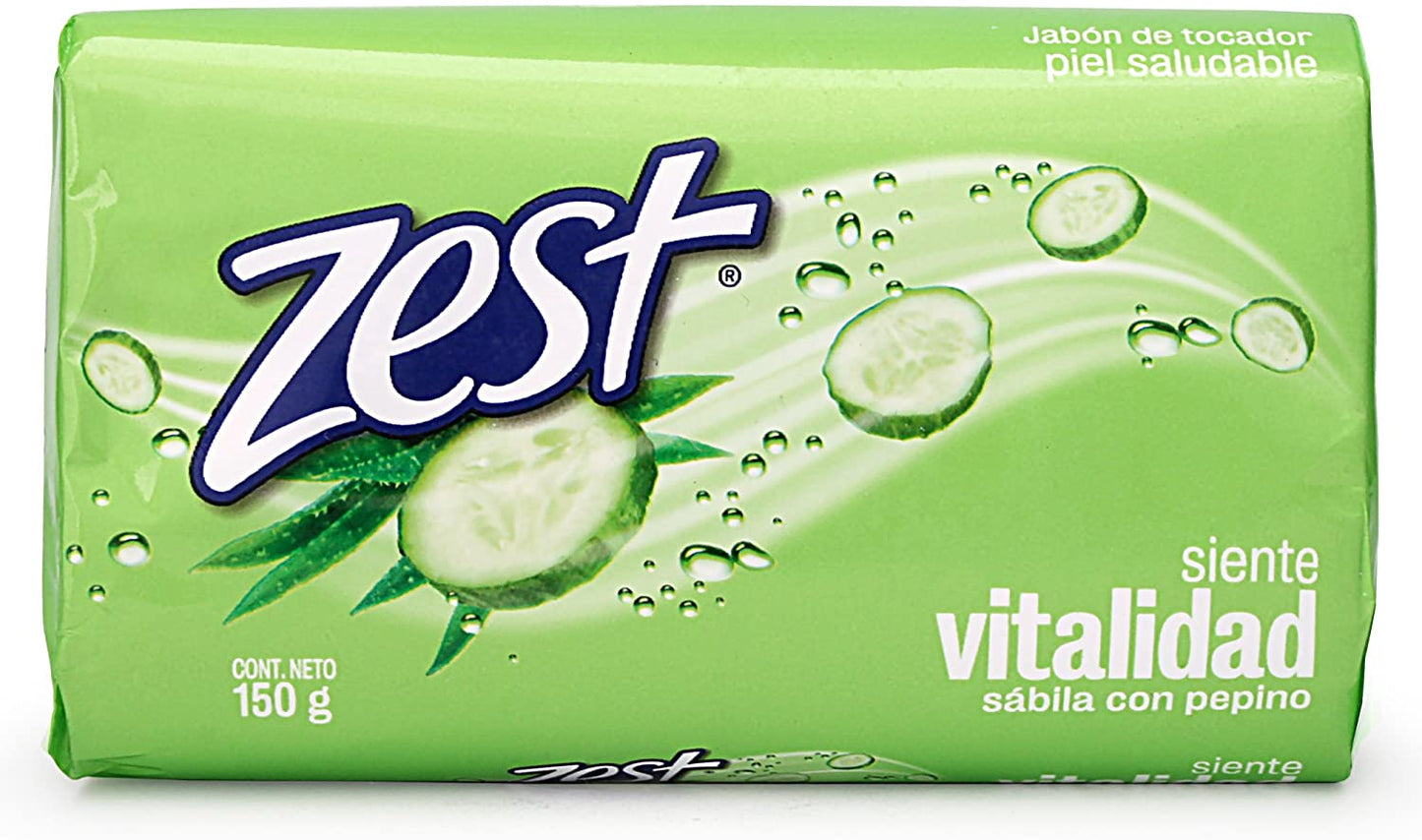 ZEST JABON SABILA CON PEPINO 135G PK6 / UOM M72