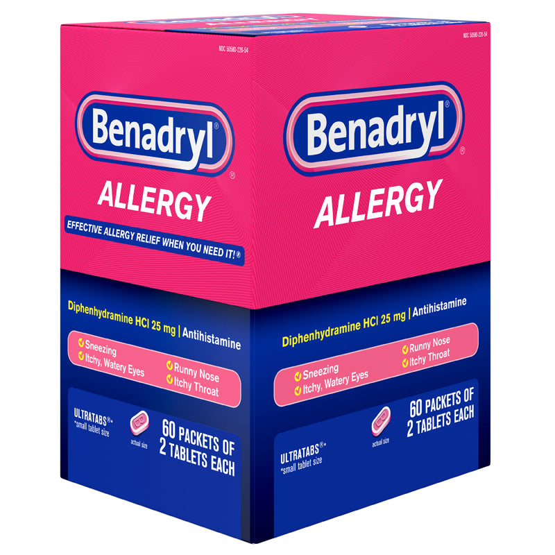 BENADRYL POUCH 60 X 2 S DISPLAY / UOM DSP