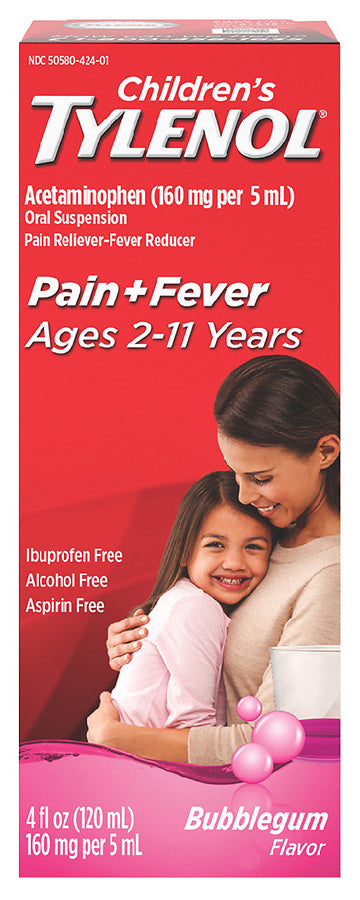 TYLENOL CHILDREN 4OZ LIQUID BUBBLEGUM PK3 / UOM C12