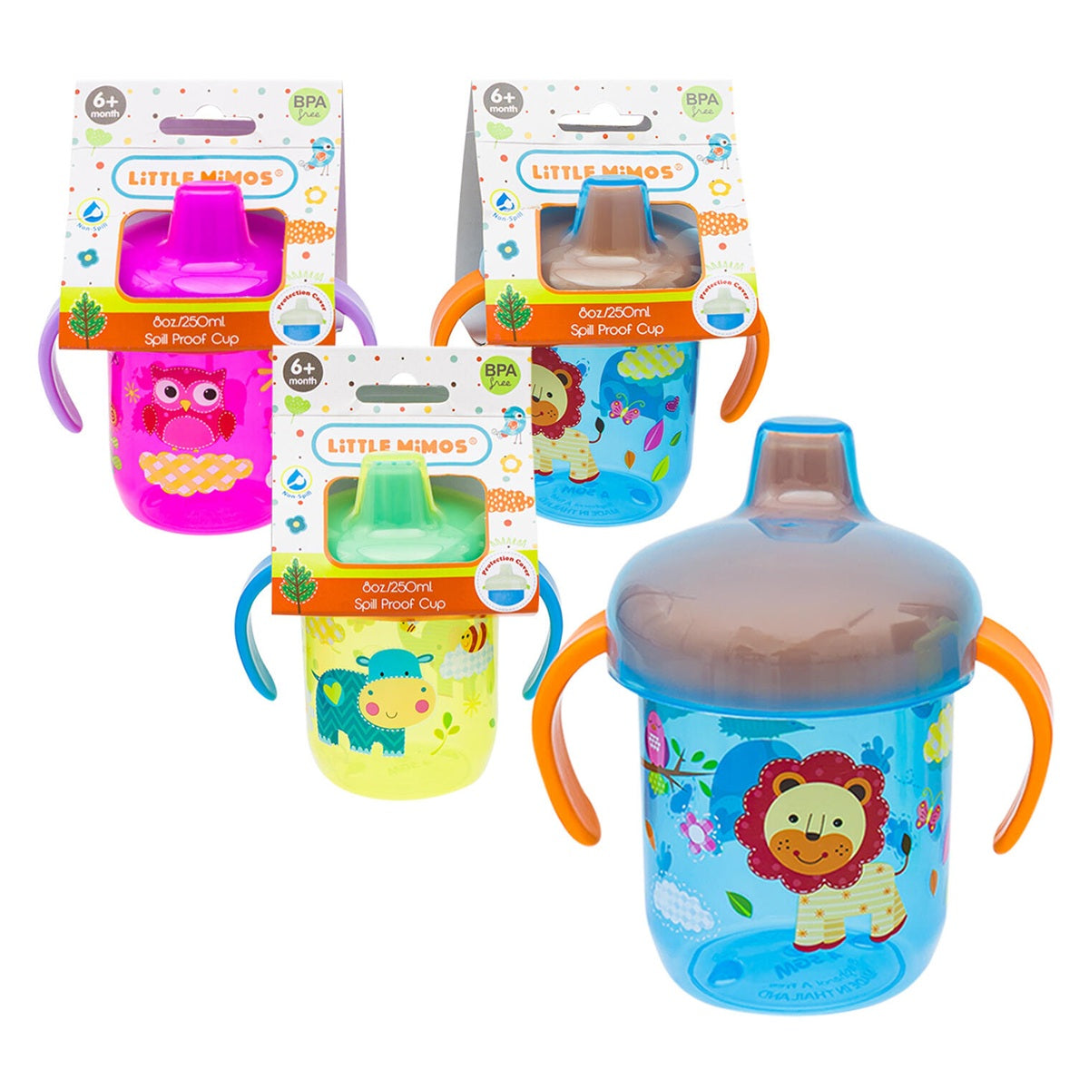 LITTLE MIMOS BABY SIPPER CUP WITH HANDLE 8oz PK12 / UOM C48