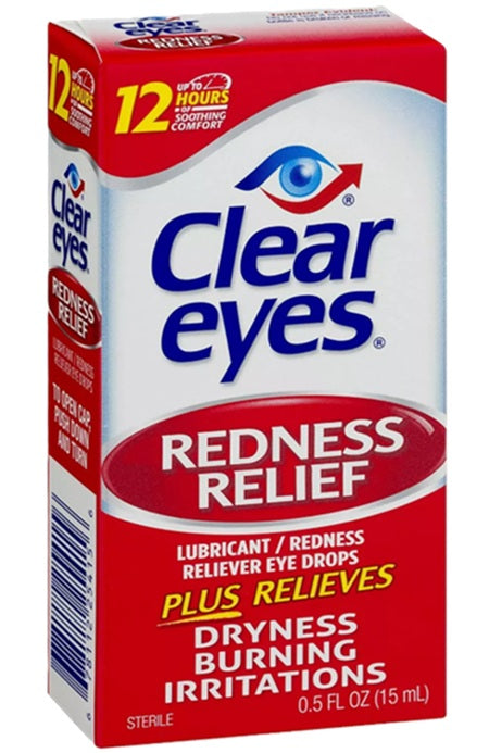 CLEAR EYES REDNESS RELIEF 0.5oz C12 / UOM C12