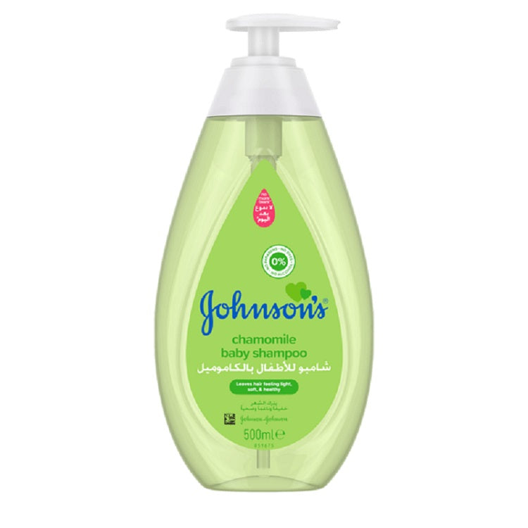 JOHNSON & JOHNSON BABY SHAMPOO CHAMOMILE 500 ML PK6 / UOM C12