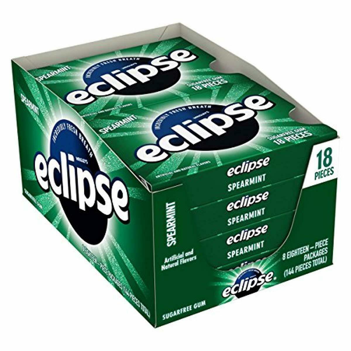 ECLIPSE GUM 18 S SPEARMINT 8PK/BX DISPLAY / UOM DSP
