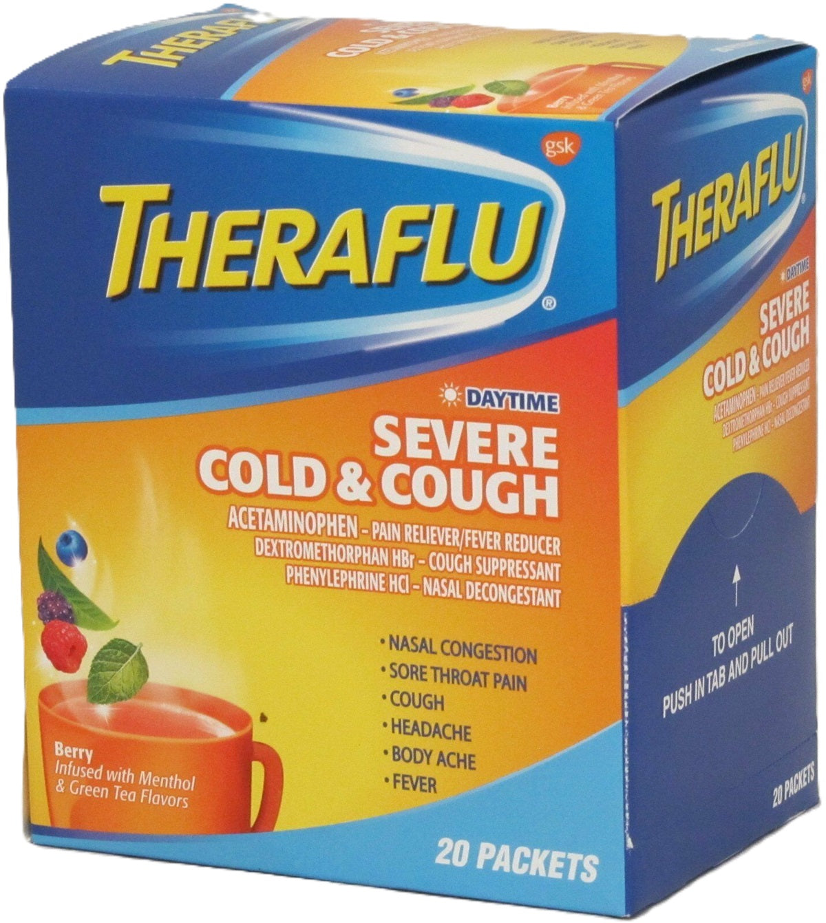 Theraflu Daytime Severe Cold & Cough Dispenser 20/1's