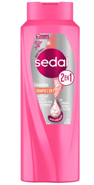 SEDAL SHAMPOO 2 EN 1 CERAMIDAS 620 ML PK6 / UOM C12