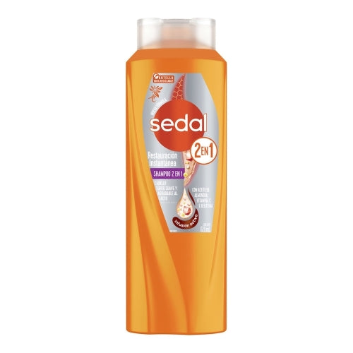 SEDAL SHAMPOO 2 EN 1 RESTAURACION INSTANTANEA 620ML PK6 / UOM C12