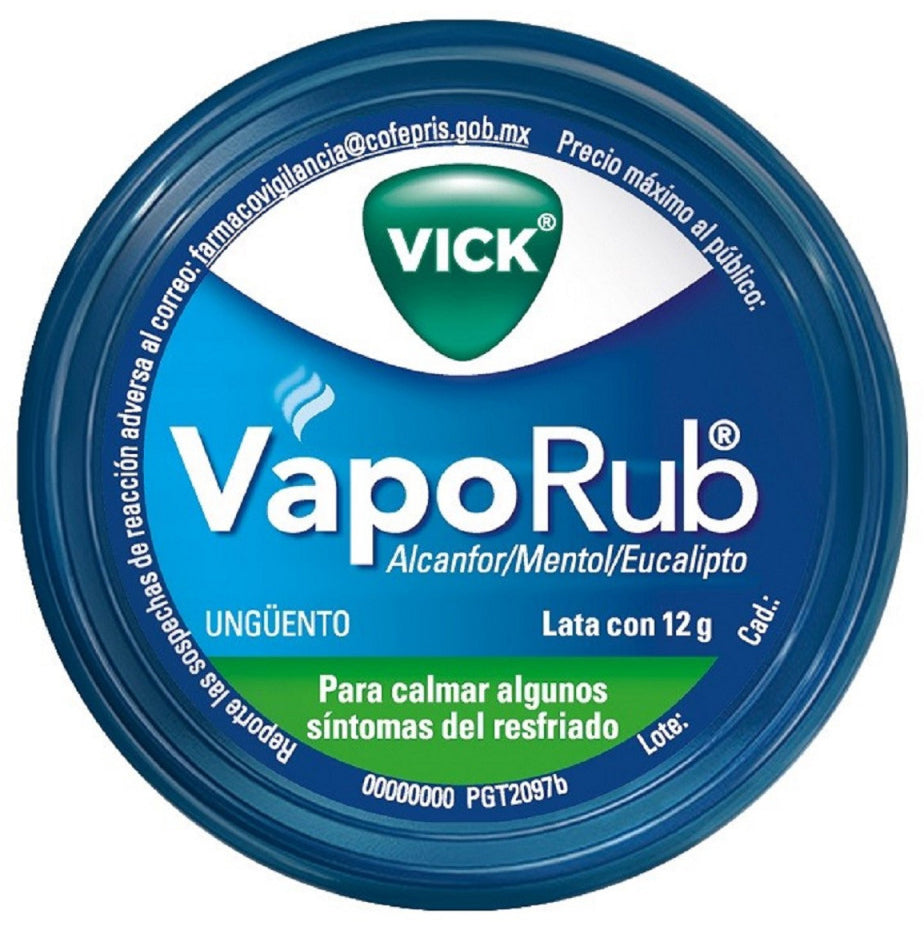 VICKS 12 GRAM VAPORUB 24ct DISPLAY / UOM DSP