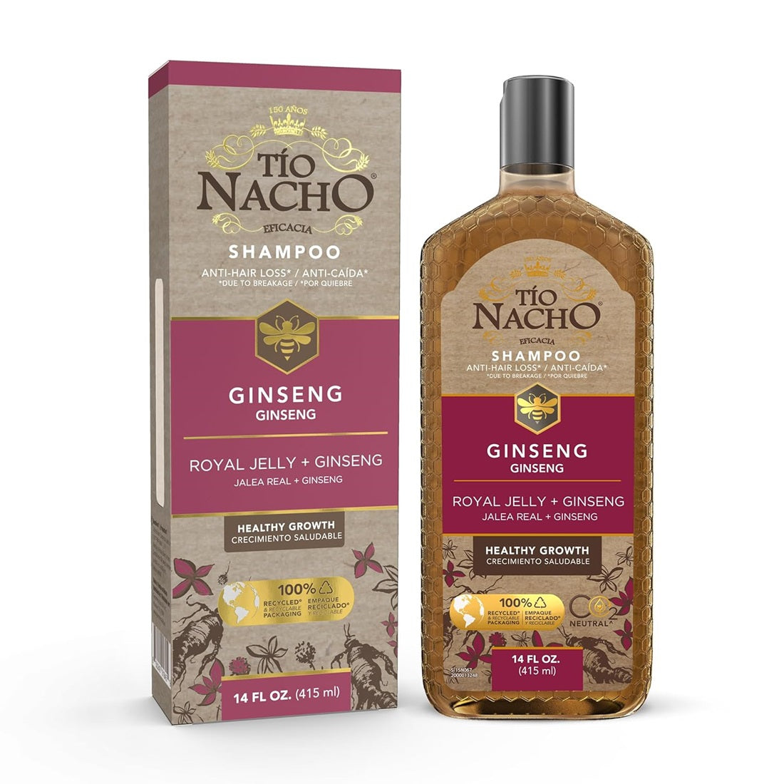 TIO NACHO SHAMPOO GINSENG 14oz PK3 / UOM C12