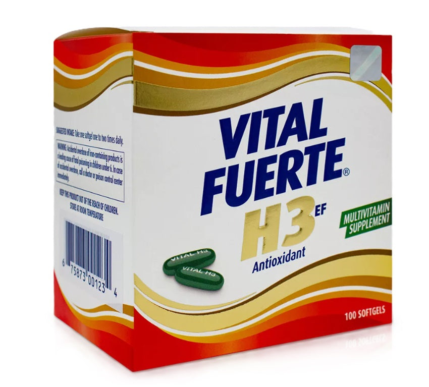 VITAL FUERTE H3 100CAPS PK 3 / UOM C24