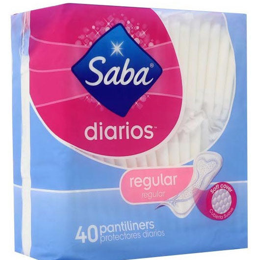 Saba Diarios Regular Pantiliners, Breathable, Daily use