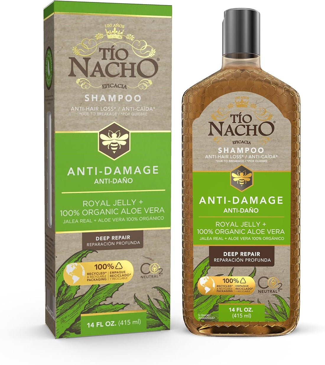 TIO NACHO SHAMPOO ALOE VERA 14oz PK3 / UOM C12
