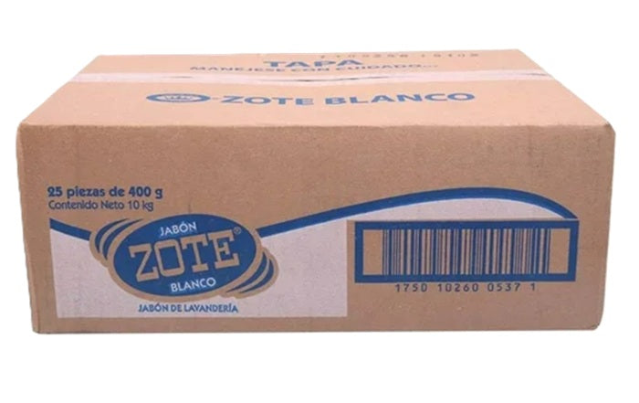CAJA ZOTE 14oz WHITE BAR SOAP C25