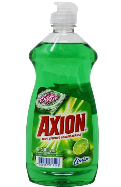 AXION DISHWASHING LIQUID LEMON 400ML C12