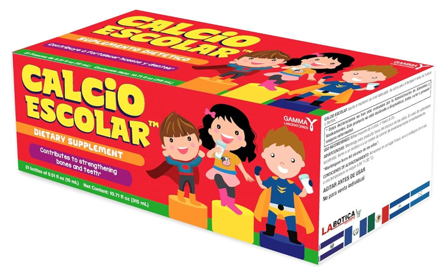 CALCIO ESCOLAR NINOS 21 VIALES PK3 / UOM C21