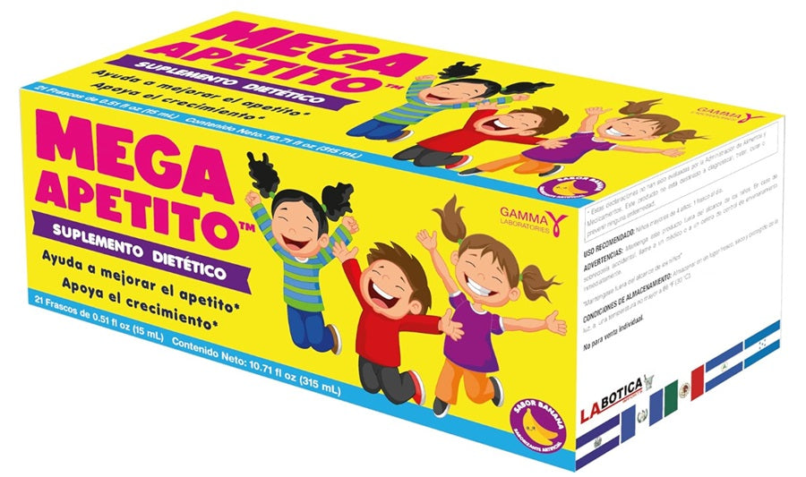 MEGA APETITO NINOS 21 VIALES PK3 / UOM C21