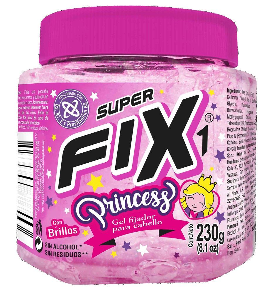 SUPER FIX PRINCESS GEL FIJADOR 230gr PK6 / UOM C12