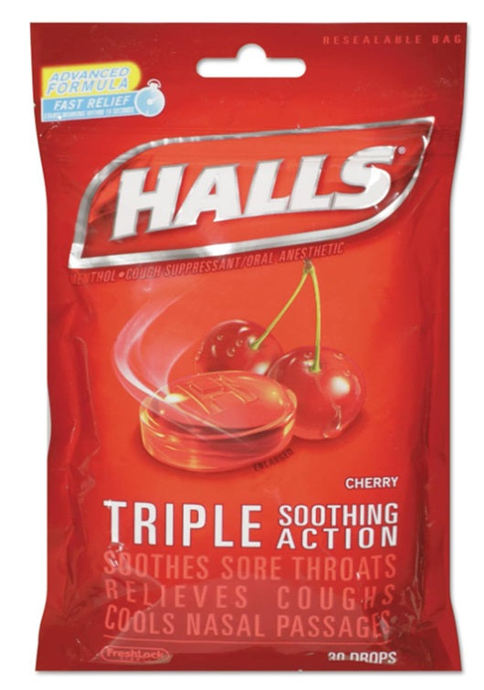 HALLS USA BAG 30 S CHERRY PK6 / UOM C12