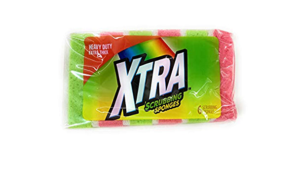 ESPONJA XTRA HEAVY DUTY SCRUBBING 6CT CS12 / UOM C12