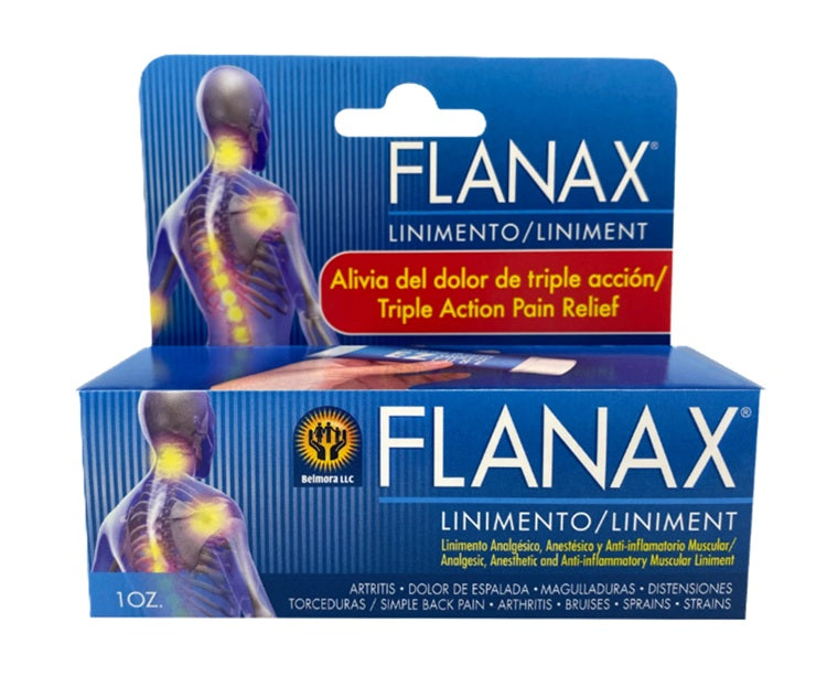 Flanax Linimento pain relieving liniment 2.3 fl oz bottle for muscle and joint pain