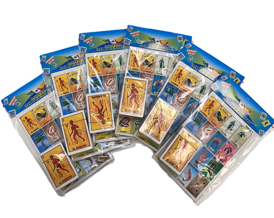 Loteria Mi Pueblito Chica 10 unidades | Paquete de 4
