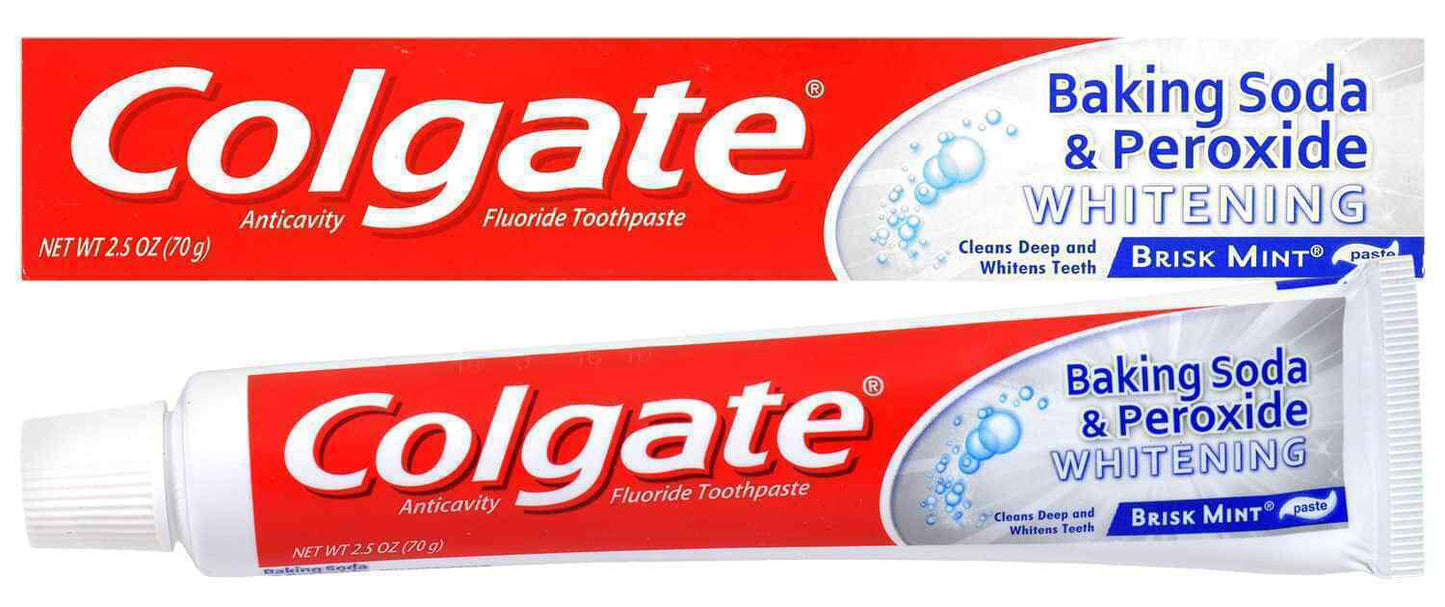COLGATE TOOTHPASTE WHTNNG BKNG SODA & PRXD 2.5 OZ CS6 / UOM C6