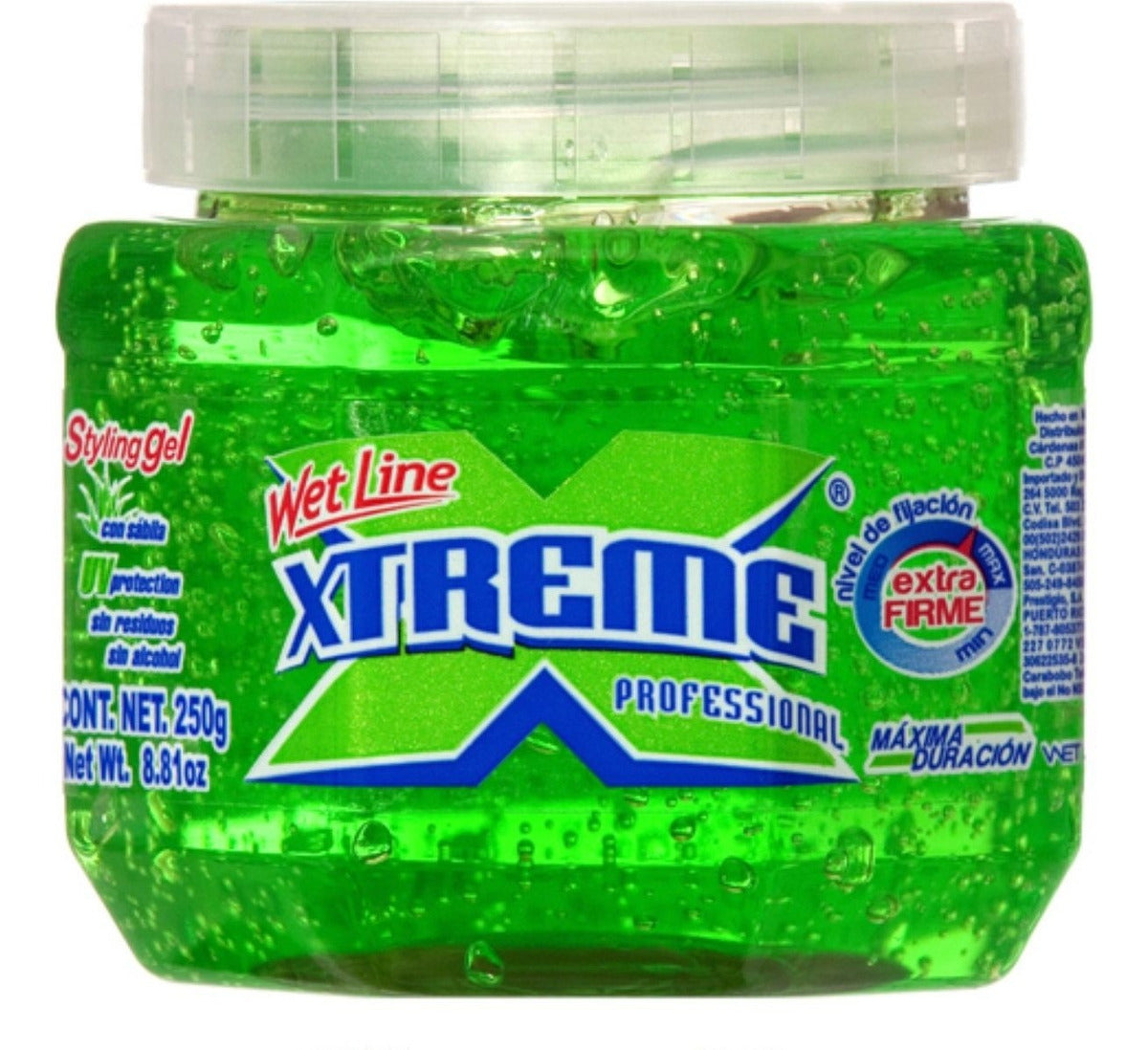 XTREME STYLING GEL GREEN 8.8 OZ PK6 / UOM C24