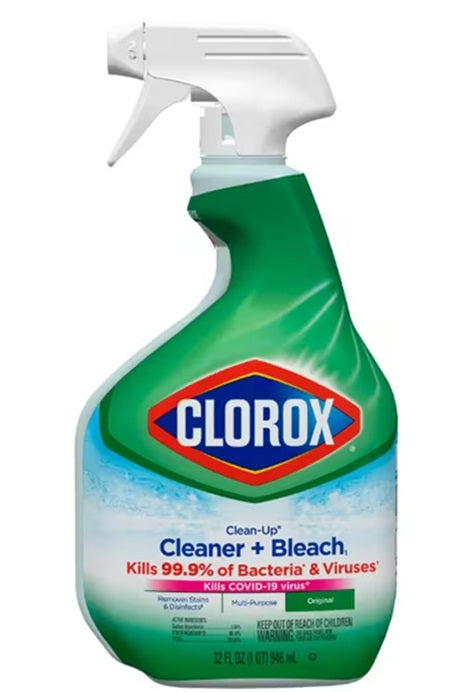 CLOROX CLEAN UP DISINFECTING BLEACH CLEANER ORIGINAL 32oz C12