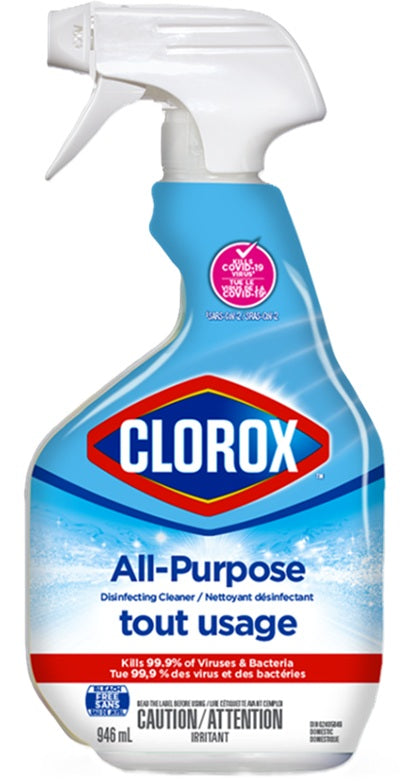 CLOROX ALL PURPOSE DISINFECTING CLEANER BLEACH FREE 32oz C12