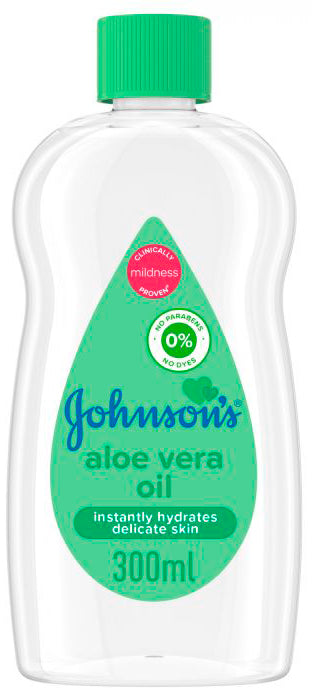 JOHNSON & JOHNSON BABY OIL W/ALOE 300 ML PK6 / UOM C24