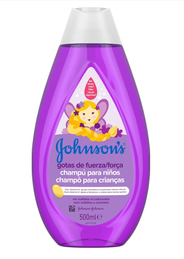 JOHNSON SHAMPOO GOTAS DE FUERZA 500 ML PK6 / UOM C12