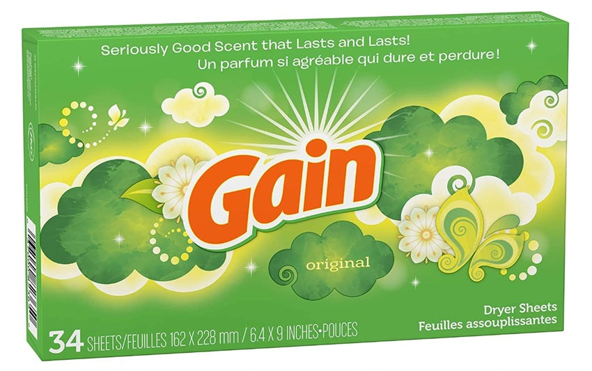 GAIN DRYER FBRC SFTNR SHEETS ORIGINAL 34ct C12