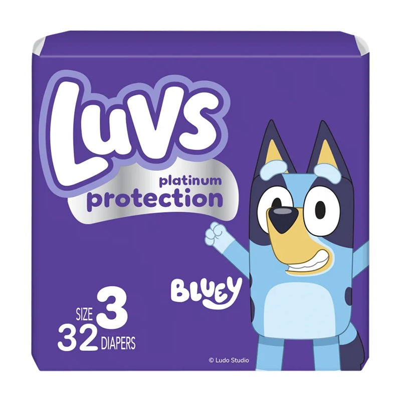 LUVS DIAPERS PLATINUM SIZE3 32CT C4 / UOM C4