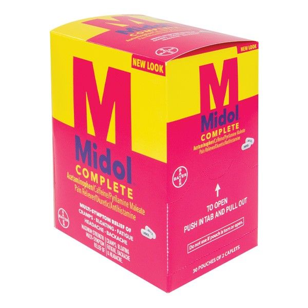 Midol Complete 25 POUCHES 2 CAPLETS EACH