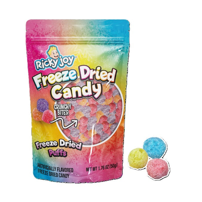 RICKY JOY FREEZE DRY CANDY PUFFS 1.76OZ C24