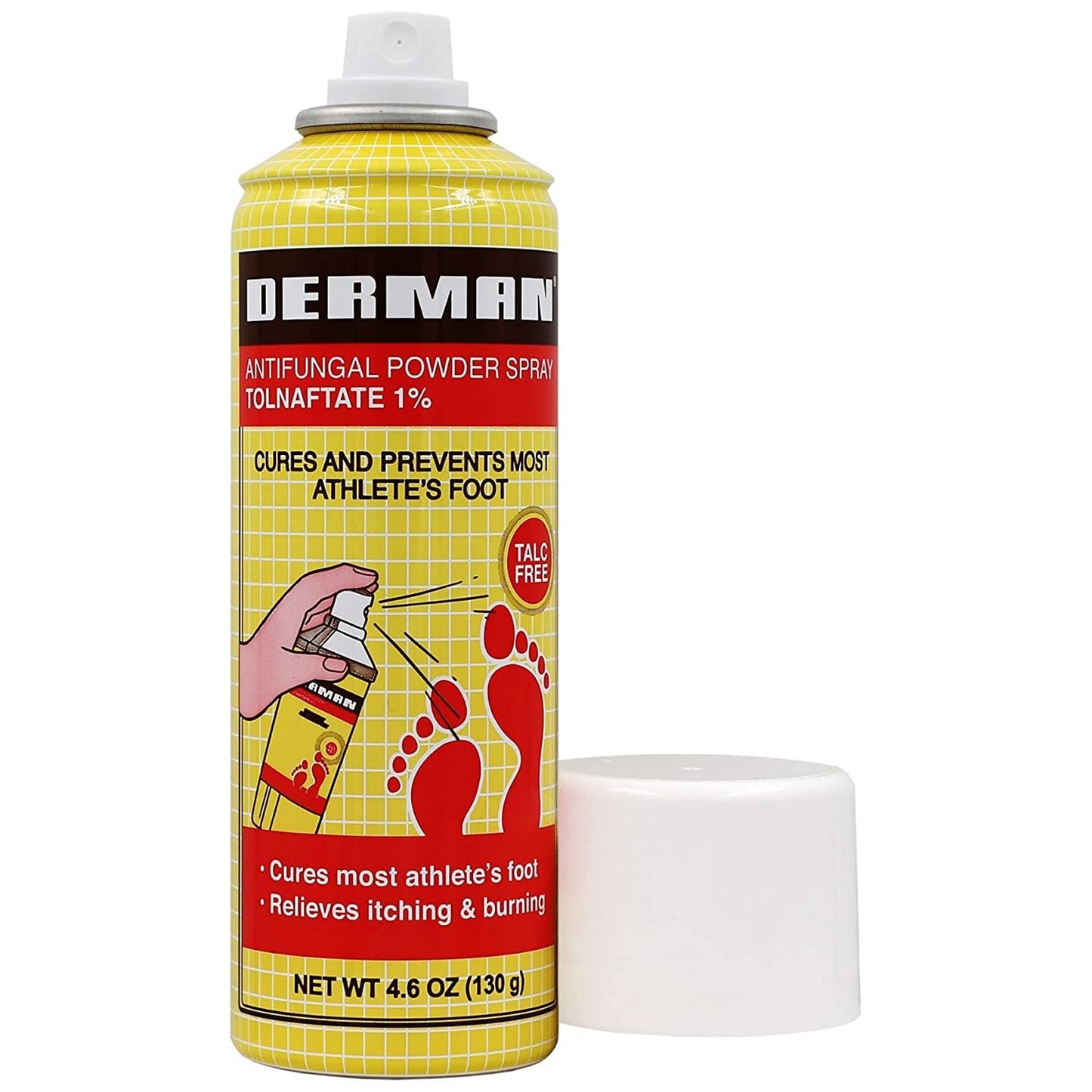 DERMAN FOOT POWDER SPRAY 4.6 OZ PK3 / UOM C36