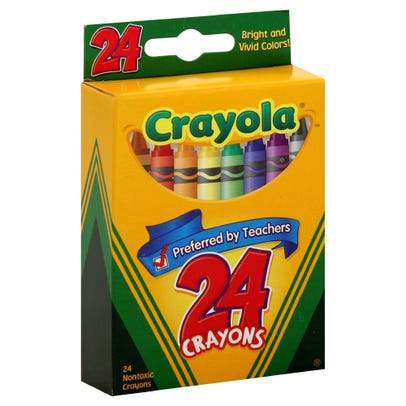CRAYOLA CRAYONS 24ct 12 DISPLAY / UOM DSP